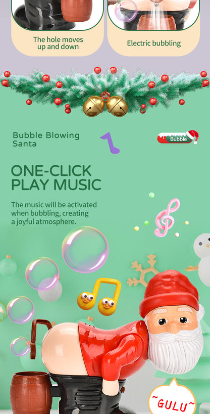 SURPERBUY-Christmas Santa Claus Bubble Blower-Fart Bubble Blower-Spoof toy -Christmas Spooky Toys -FUNNY Santa -No Battery-Santa Claus Toys