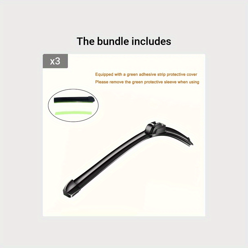 Automotive Universal Wiper U-Type Boneless Wiper HD Quiet Durable Car Wiper U-type Available For All Models