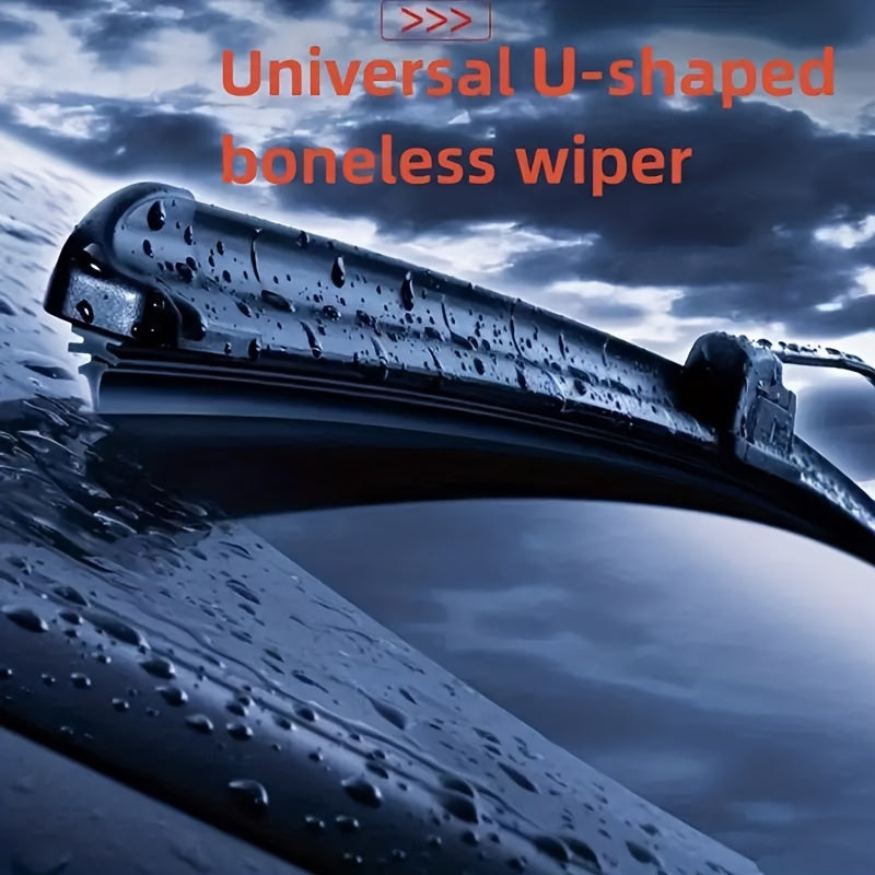 Automotive Universal Wiper U-Type Boneless Wiper HD Quiet Durable Car Wiper U-type Available For All Models