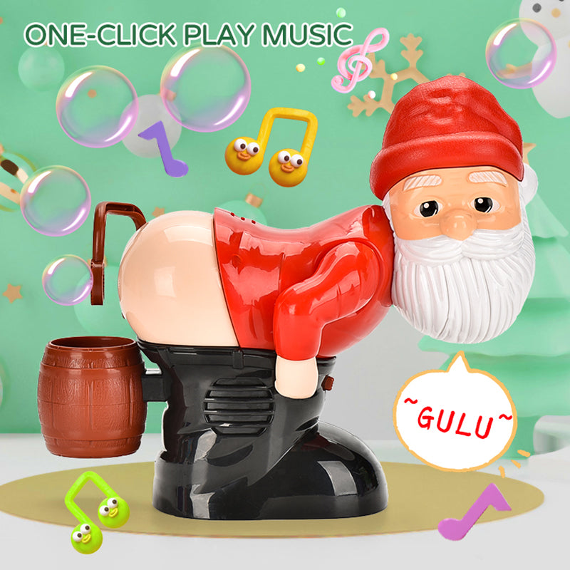 SURPERBUY-Christmas Santa Claus Bubble Blower-Fart Bubble Blower-Spoof toy -Christmas Spooky Toys -FUNNY Santa -No Battery-Santa Claus Toys