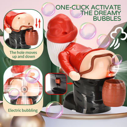 SURPERBUY-Christmas Santa Claus Bubble Blower-Fart Bubble Blower-Spoof toy -Christmas Spooky Toys -FUNNY Santa -No Battery-Santa Claus Toys