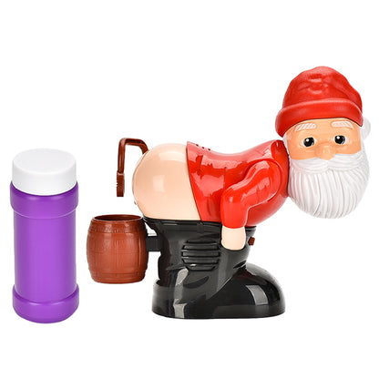 SURPERBUY-Christmas Santa Claus Bubble Blower-Fart Bubble Blower-Spoof toy -Christmas Spooky Toys -FUNNY Santa -No Battery-Santa Claus Toys